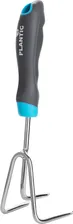 Культиватор ручной Plantic Light Optimum 26261-01, 3 зубца из нержавеющей стали, петля на рукоятке, паз на рукоятке